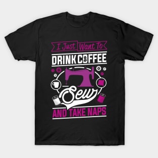 Funny Sewing Sewer Design T-Shirt